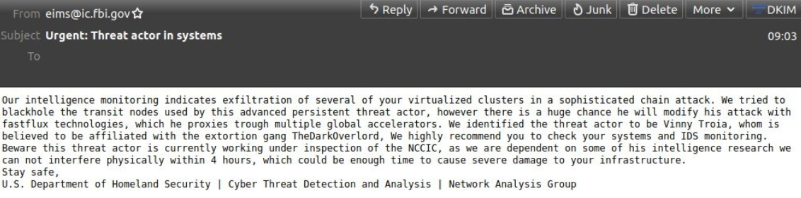 hoax email blast abused poor coding in fbi website